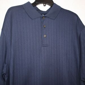 Grand Slam Golf Shirt Men's XXL Blue Collared Polo 3 Button Short Sleeve